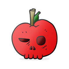 cartoon poison apple