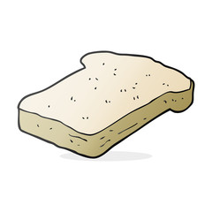 cartoon bread slice