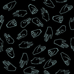 Human hands pattern.