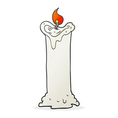 cartoon spooky candle