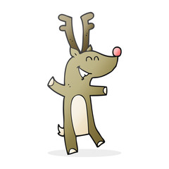 cartoon reindeer
