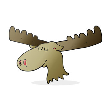 cartoon moose