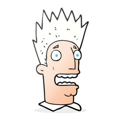 cartoon shocked man