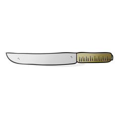 cartoon butter knife