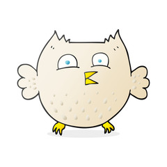 cartoon happy owl