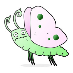 cartoon funny butterfly
