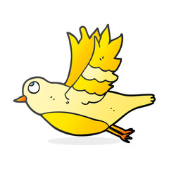 cartoon bird flying