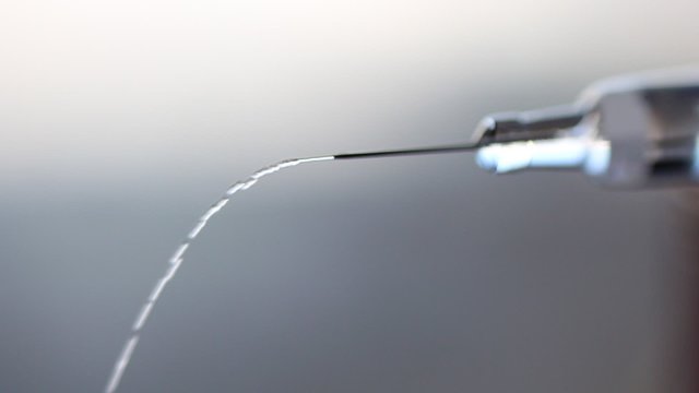 Adrenaline injection shot syringe macro