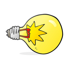 cartoon light bulb