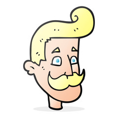 cartoon man with mustache