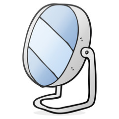 cartoon bathroom mirror