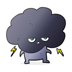 cartoon raincloud