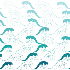 seamless pattern with waves.