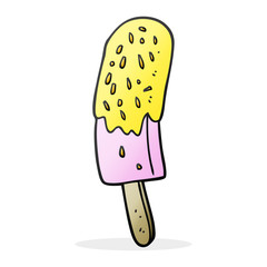 cartoon ice lolly