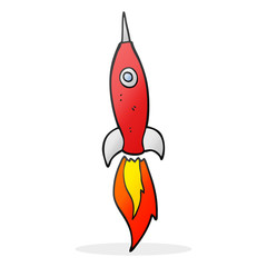 cartoon rocket