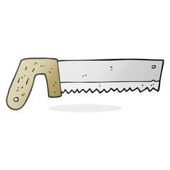 cartoon wood saw