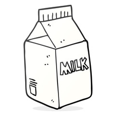 cartoon milk carton