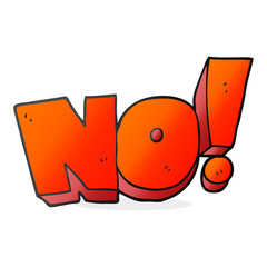 cartoon NO! shout