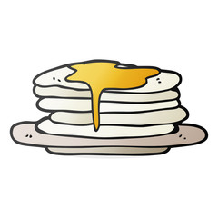 cartoon stack of pancakes