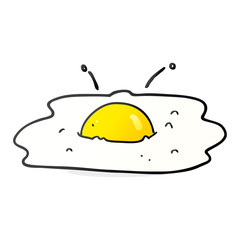 cartoon fried egg
