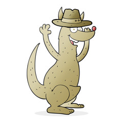 cartoon kangaroo