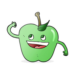 cartoon apple
