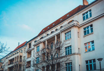 Obraz premium orange row houses