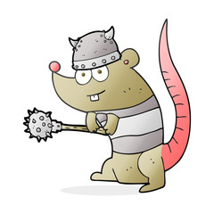 cartoon rat warrior