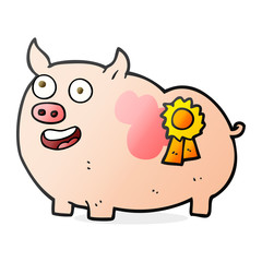 cartoon prize winning pig