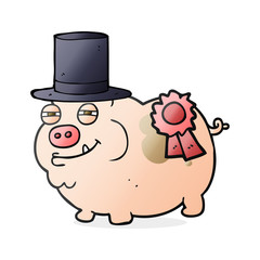 cartoon prize winning pig
