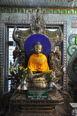 Buddha statue of Botataung Pagoda, Yangon, Myanmar.