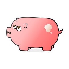 cartoon piggy bank