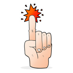 cartoon pointing hand