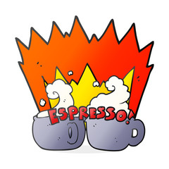 cartoon espresso