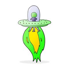 cartoon flying saucer