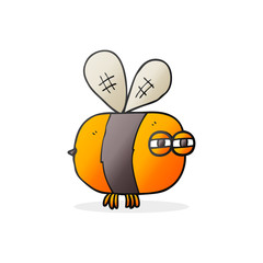 cartoon angry bee