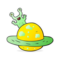 cartoon alien planet