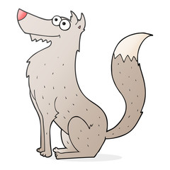 cartoon wolf