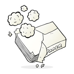 cartoon office paper