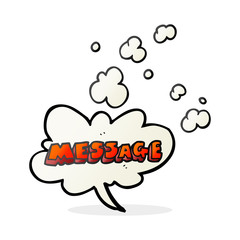 cartoon message text