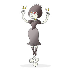 cartoon vampire girl flying