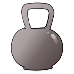 cartoon kettle bell weight