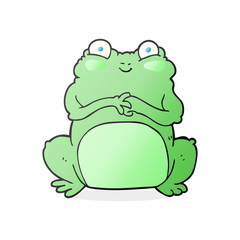 cartoon funny frog
