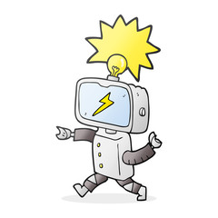cartoon little robot