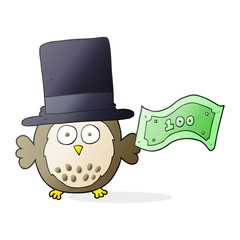 cartoon rich owl