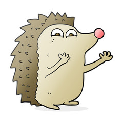 cartoon cute hedgehog