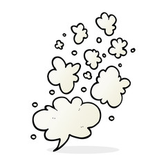 cartoon decorative smoke puff elements