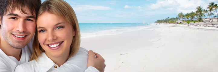 Couple on the beach.