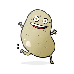 cartoon potato running