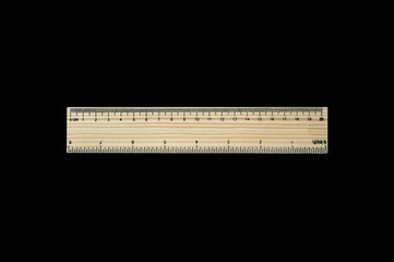 20 centimeters (8 inches)  wood pattern ruler  